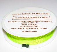 backing 25 lb 50 m chartreuse HI-TEC